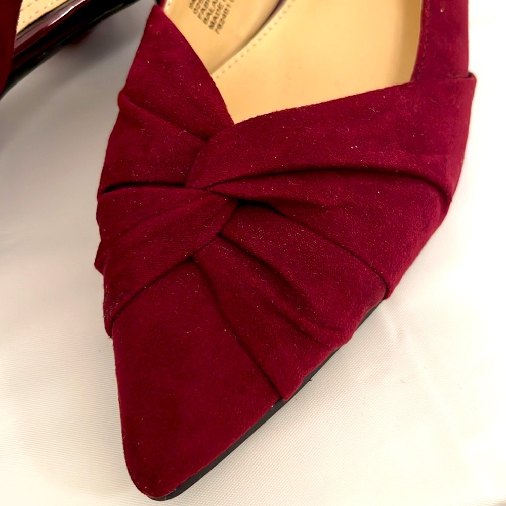 BUNDLE Liz Claiborne slingback pumps, size 9. KarlLagerfeld evening bag